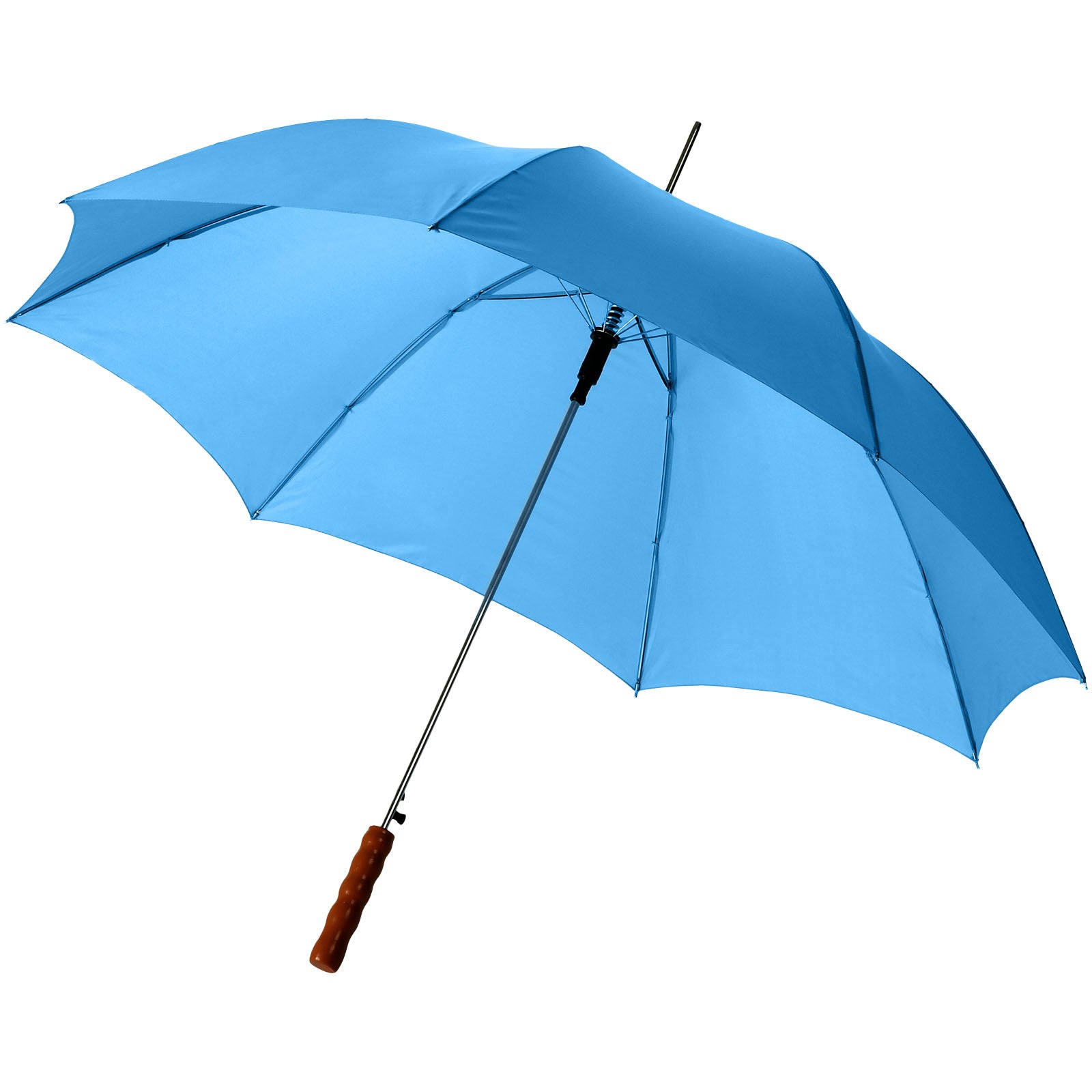 Lisa 23 auto open umbrella with wooden handle Blue