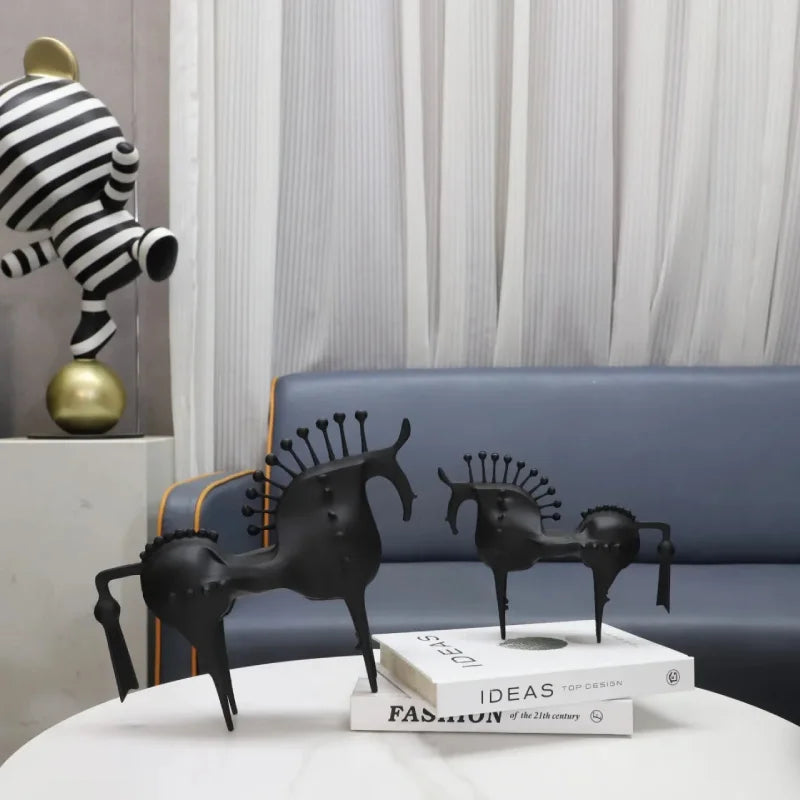 Equinox Metal Horse Sculptures