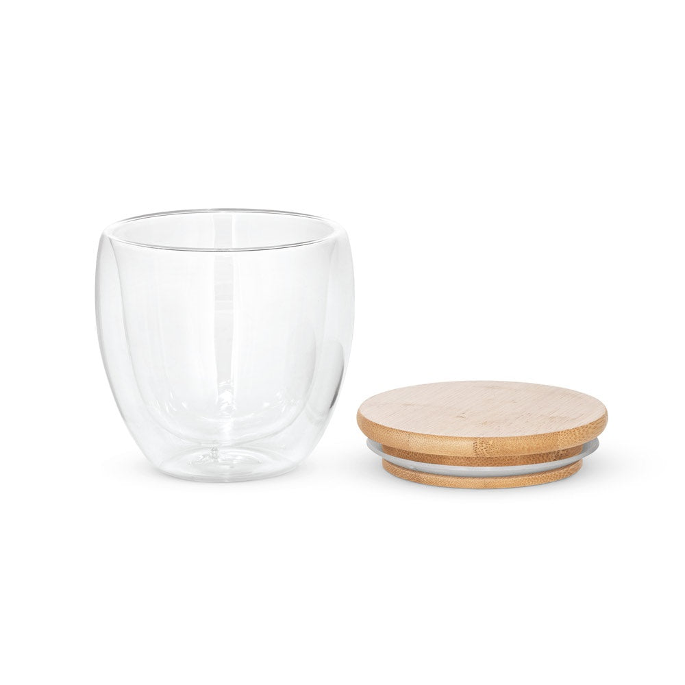 ECUADOR 250. Borosilicate glass travel cup 250 mL